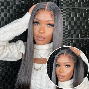 pre cut lace straight 5x5 lace glueless preplucked wig woman human hair 150% 180% 250%