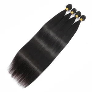 ombre black (4/30) brazilian straight remy hair extensions, 3 or 4 bundles with natural 4x4 lace frontal closure