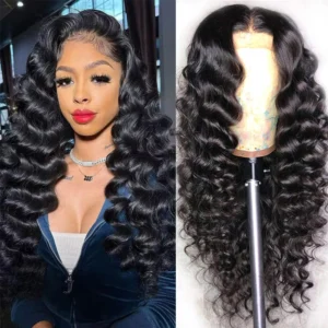 natural hd lace frontal human hair wigs for women loose deep wave 13x4 4x4 full glueless lace front wig ready to wear full lace wig 100% human